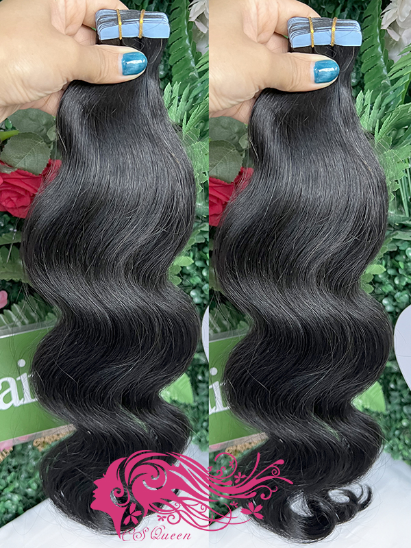 Raw Light Wave Tape In Extension Raw Hair 6 Pack Deals (50g/pack. 20pcs/pack)